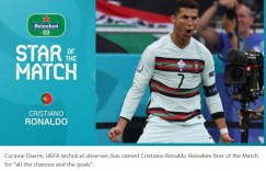 【沙巴娱乐】官方：C罗当选匈牙利vs葡萄牙全场最佳球员